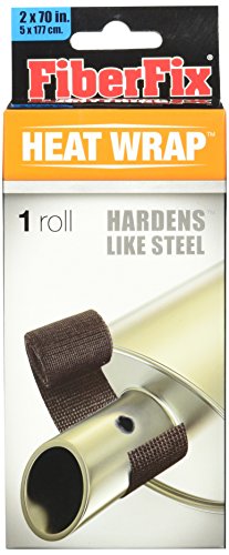 FiberFix Heat Wrap Hardens Like Steel - For Exhaust Pipes and High Temp Repairs, 2" (1 Roll)