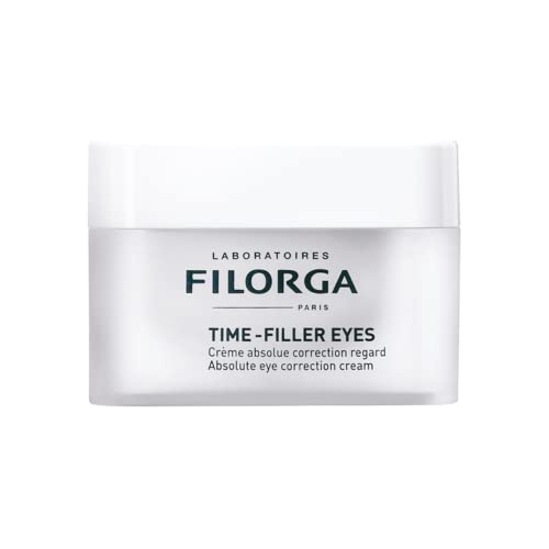 Filorga Time-Filler Eyes Daily Anti Aging and Wrinkle Reducing Eye Cream With Hyaluronic Acid to Minimize Wrinkles and Dark Circles, Lift Eyelids, and Enhance Lashes, 0.5 oz.