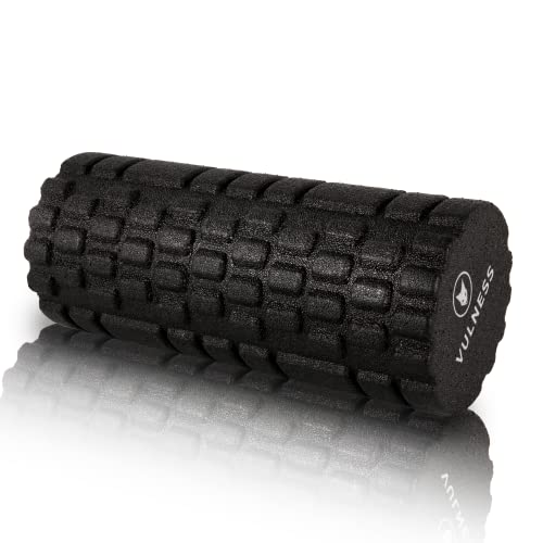 Foam Roller Back Pain Legs | Trigger Point Deep Tissue Massager Rollers Physical Therapy Muscles Yoga Exercise Fit Calf Workout Fitness Stretching Myofascial Release Recovery High Density (Charcoal)
