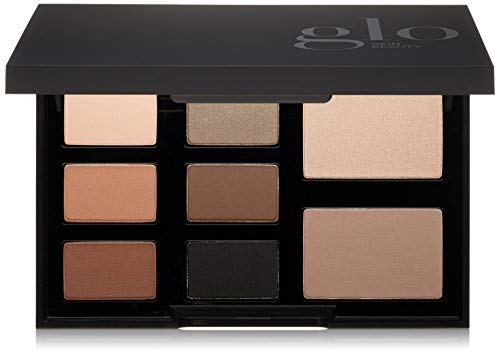Glo Skin Beauty Shadow Palette | Eight Vibrant Mattes and Metallic Eye Shadows, (Elemental Eye)