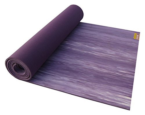 Hugger Mugger Para Rubber Yoga Mat – Lotus - Natural Rubber, Great for Slippery Hands and Feet, Dual Sided, Extra Cushion, Yoga Teacher Favorite