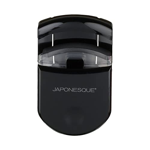 JAPONESQUE Go Curl Travel Eyelash Curler, Perfect for On The Go Use, with Extra Soft, Gentle Lash Pad, Black