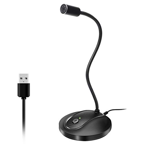 JOUNIVO USB Microphone, Computer PC Microphone with Mute Button for Streaming, Podcasting, Vocal Recording; Gaming Mic for Laptop Mac or Windows