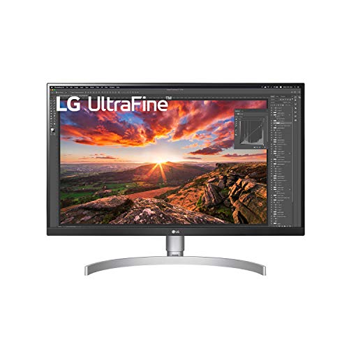 LG UltraFine UHD 27-Inch Computer Monitor 27UN850-W, IPS with VESA DisplayHDR 400, AMD FreeSync, and USB-C, White