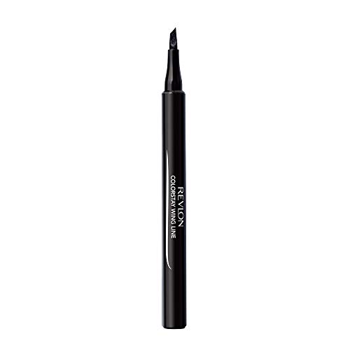 Liquid Eyeliner Pen by Revlon, ColorStay Wing Line Eye Makeup, Waterproof, Smudgeproof, Longwearing with Angled Felt Tip, 002 Blackest Black, 0.04 Fl Oz