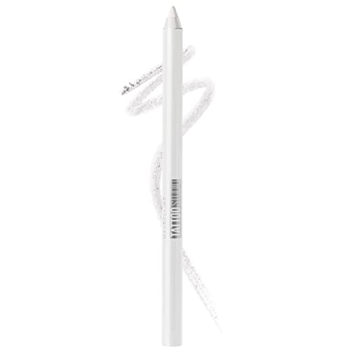 Maybelline New York TattooStudio Waterproof Eyeliner Pencil, Polished White, 0.04 oz.