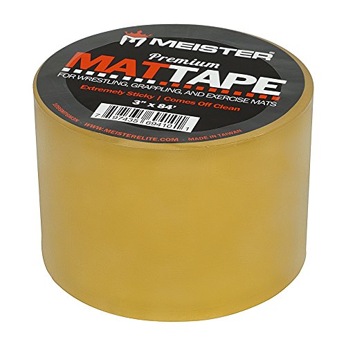 Meister Premium Mat Tape for Wrestling, Grappling and Exercise Mats - Clear - 4" x 84ft - 1 Roll
