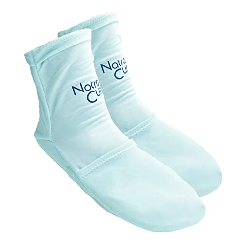 NatraCure Cold Therapy Socks - Reusable Gel Ice Frozen Slippers for Feet, Heels, Swelling, Edema, Arch, Chemotherapy, Arthritis, Neuropathy, Plantar Fasciitis, Post Partum Foot - Size: Small/Medium