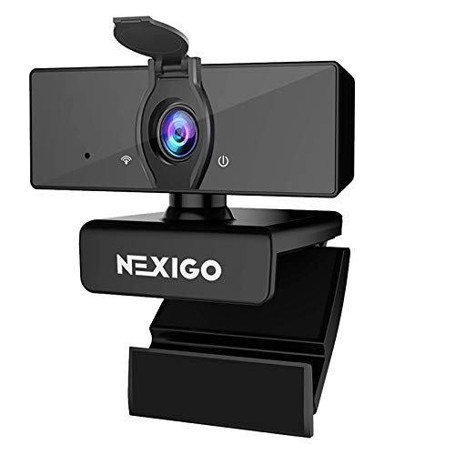NexiGo N660 1080P Business Webcam, Dual Microphone & Privacy Cover, USB FHD Web Computer Camera, Plug and Play, for Zoom/Skype/Teams/Webex, Laptop MAC PC Desktop