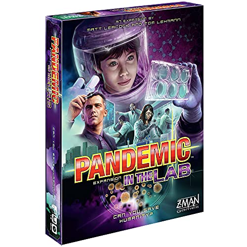 Pandemic in the Lab Board Game EXPANSION | Family Board Game | Strategy Board Game | Cooperative Board Game | Ages 8+ | 1 to 6 players | Average Playtime 45 minutes | Made by Z-Man Games