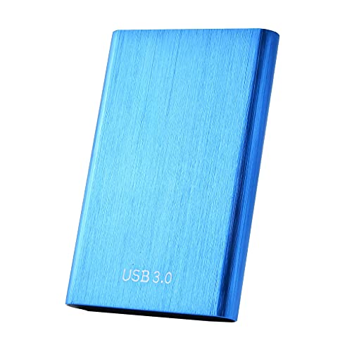 Portable External Hard Drive，External Hard Drive HDD USB3.0 2TB External Hard Drive for PC, Mac, Desktop, Laptop, MacBook, Chromebook, Xbox One, Xbox(2TB Blue)