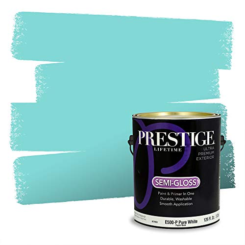 PRESTIGE Paints E500-D-MQ4-22 Exterior Paint and Primer in One, 1-Gallon, Semi-Gloss, Comparable Match of Behr Key