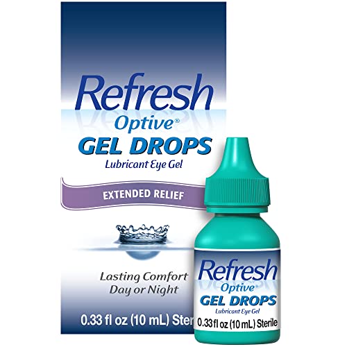 Refresh Optive Gel Drops Lubricant Eye Gel, 0.33 Fl Oz (Pack of 1) Sterile