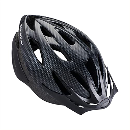 Schwinn Thrasher Bike Helmet, Lightweight Microshell Design, Adult, Carbon