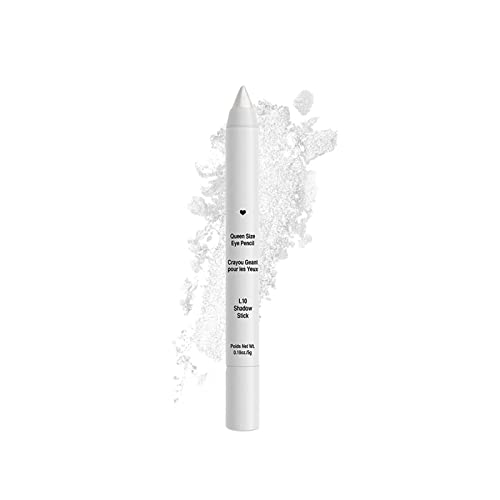 shangdi Highlighter Eyeshadow Pencil Eyeliner in 1 Eye Brightener Stick with Sharpener Makeup Creamy Brow Shaper Definer Shimmer for Highlighting Inner Corner Glitter Eyes (#01), White