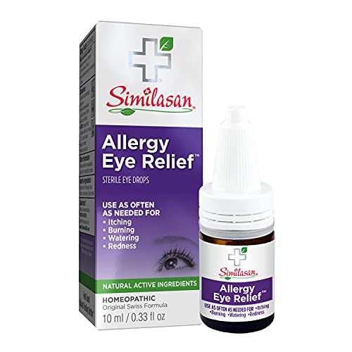 Similasan Allergy Eye Relief Eye Drops 0.33 Ounce Bottle, for Temporary Relief from Red Eyes, Itchy Eyes, Burning Eyes, and Watery Eyes