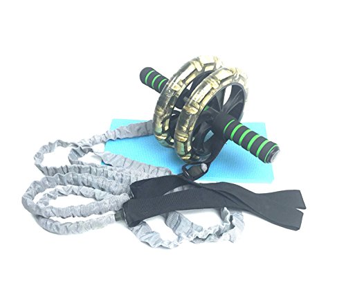 Souletics Health Solutions Six Pack Abs Ab Roller with Resistance Bands | Best Abs Workout | Learn How to Lose Belly Fat Each Ab Roller Comes with eBook 12 Ways on How to Lose Belly Fat