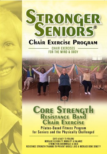 Stronger Seniors Core Strength DVD-Resistance Band Exercise Program developed by Anne Burnell, Instructor at the Rehabilitation Institute of Chicago. Gentle Exercises for Arthritis, Osteoporosis and Parkinson's. Resistance Band included