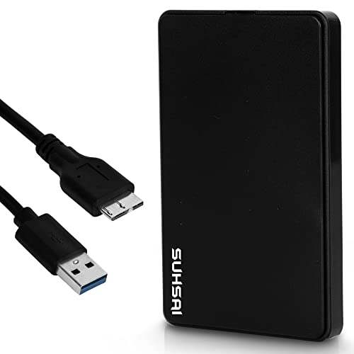 SUHSAI Portable External Hard Drive, USB 3.0 Ultrafast External HDD for mac, 2.5" Portable Hard Disk for PC, Computer, Laptop & TV, 160 GB External Drives for Chromebook, PS3, PS4, Xbox