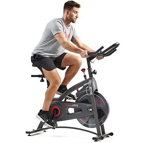 Sunny Health & Fitness Endurance Premium Magnetic Resistance Interactive Indoor Cycling Exercise Bike with Exclusive SunnyFit® App Enhanced Bluetooth Connectivity - SF-B1877SMART