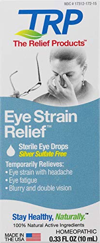 The Relief Products Sterile Eye Strain Relief Eye Drops, 0.33 Fl. Oz.