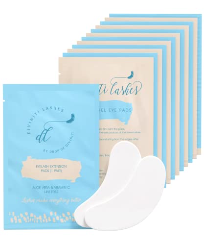 Under Eye Gel Pads - Lint Free Eye Pads for Lash Extensions with Aloe Vera Hydrogel Eye Patches, Eyelash Extension Supplies & Beauty Tools, Fit Most Eye Shape, Stick Well - Under Eye Pads