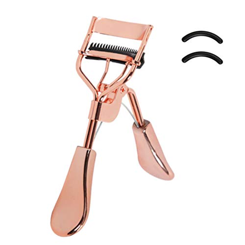 Uranian Beauty Eyelash Curler Comb Eyelash Curlers with 2 Silicone Refill Pads Premium Lash Curler Makeup Tool for Women and Girls