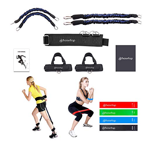 Vertical Jump Trainer Equipment Leg Strength Resistance Training Bands Set for Speed and Agility Squat Training, Bounce Trainer for Boxing Tennis Volleyball Basketball Training