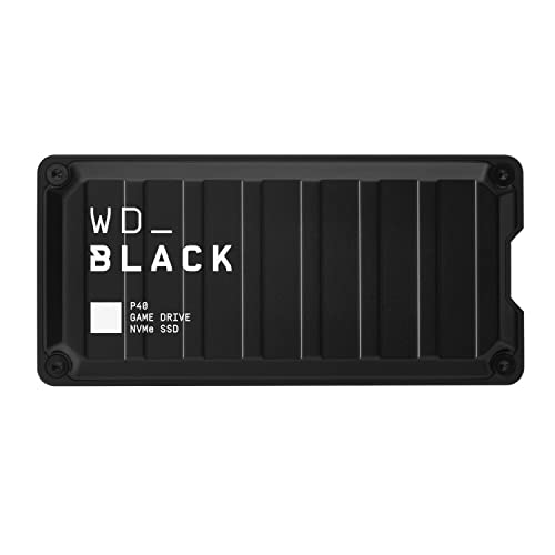 WD_BLACK 1TB P40 Game Drive SSD - Up to 2,000MB/s, RGB Lighting, Portable External Solid State Drive SSD, Compatible with Playstation, Xbox, PC, & Mac - WDBAWY0010BBK-WESN