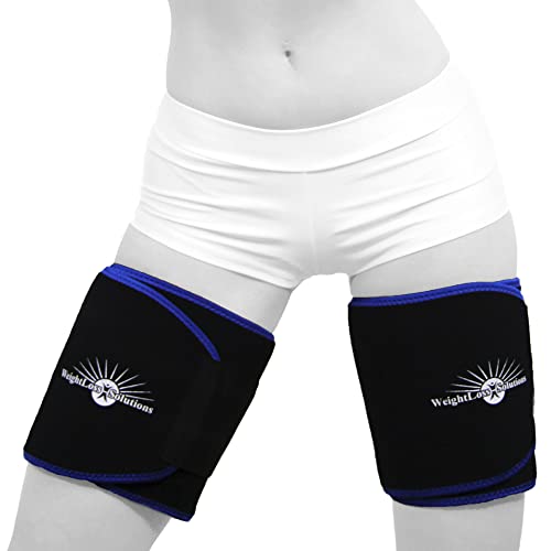 WeightLoss-Solutions Thigh Trimmer Sweat Wrap Sauna Belts to Reduce Cellulite, Thigh Fat, and Jiggly Arm Fat. Increase Heat, Sweat, and Circulation to Burn Fat, Smooth, Firm and Tone