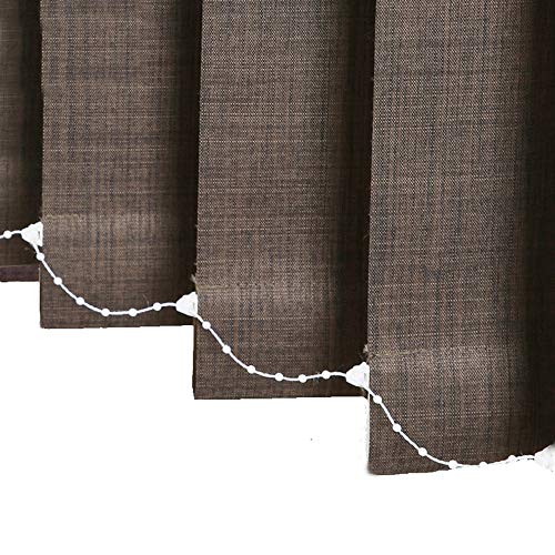 100% Blackout Vertical Window Shades, 3.5inch Slat Fabric Thermal Insulated Energy Saving UV Protection Decoration Vertical Window Blinds