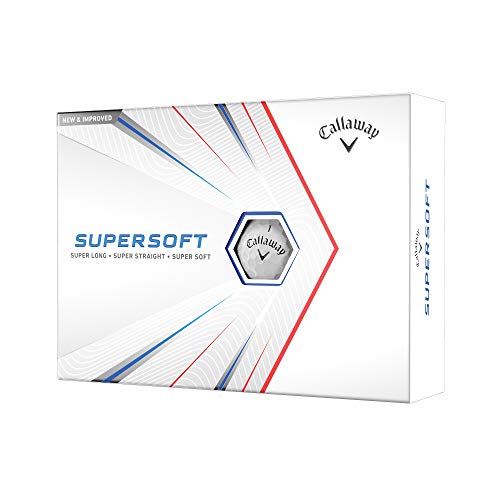 2021 Callaway Supersoft Golf Balls , White, (Pack of 12)