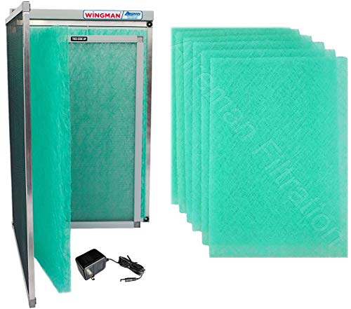 20x25x1 Electronic Air Filter Including Year Supply of Replacement Pads - Homeowner Installed- Simply Replace Your Current AC Furnace Air Filter and PLUG IT IN!