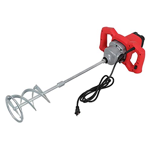 2100W Electric Handheld Concrete Cement Mixer,Portable Adjustable 6 Speed 110V Plaster Paint Mixer Drill with Rod Machine Suitable For Mixing Cement, Mortar, Paint