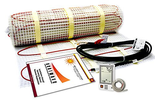 40 Sqft Electric Floor Heating System with Required GFCI Programmable Thermostat 120V