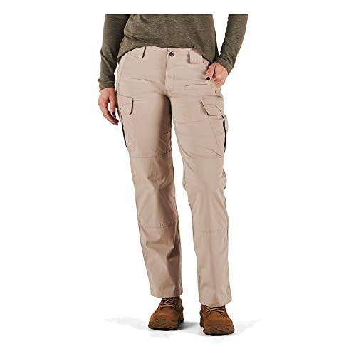 5.11 Tactical Women's Stryke Covert Cargo Pants, Stretchable, Gusseted Construction, Style 64386, Khaki, 14