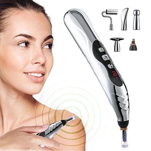 Acupuncture-Pen Electronic-Pain-Relief-Therapy Merídiān-Energy-Pulse-Massage-Pen 5-in-1 USB-Energy-Pen-Pain-Relief-Tools Gifts-for-Women-and-Men