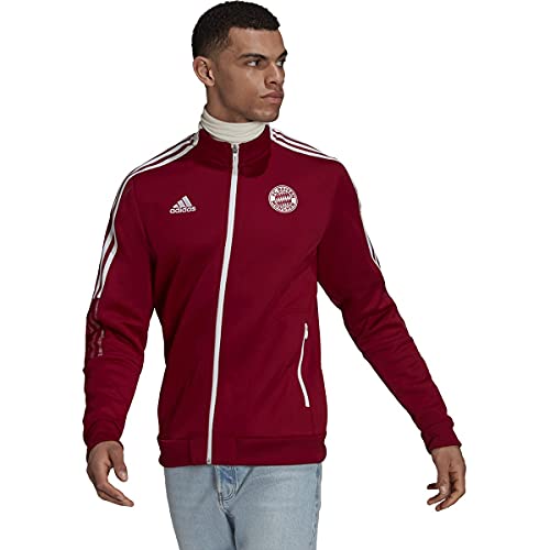 adidas FC Bayern 2021-22 Tiro Anthem Jacket (Craft Red, Small)