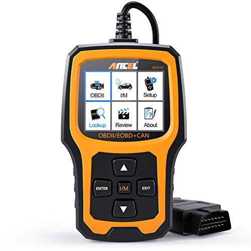 ANCEL AD410 Enhanced OBD II Vehicle Code Reader Automotive OBD2 Scanner Auto Check Engine Light Scan Tool (Black/Yellow)