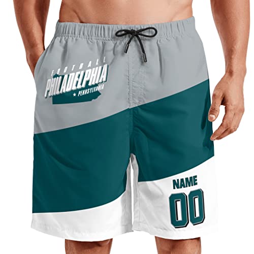 ANTKING Philadelphia Mens Shorts Kids Shorts Beach Shorts Quick Dry Customized Any Name&Number Gifts