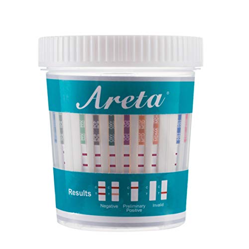 Areta 14 Panel Instant Urine Test Cups - Testing 14 Urinary Drug Metabolites Highly Sensitive Home Testing Kit Over The Counter Use - #ACDOA-1144 100 Pack