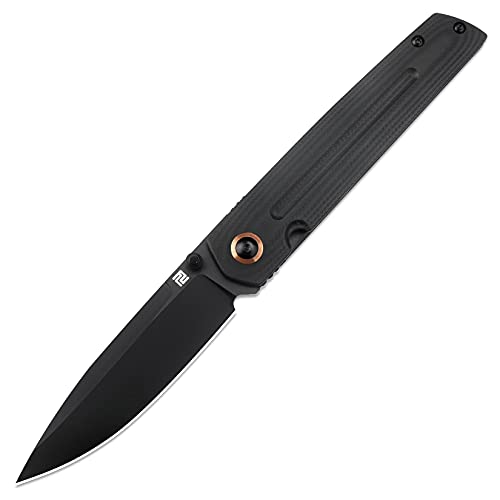 ARTISANCUTLERY Folding Knife SIRIUS (1849P) Black PVD AR-RPM9 Powder Steel Blade Black G10 Handle Pocket Knife EDC Knife