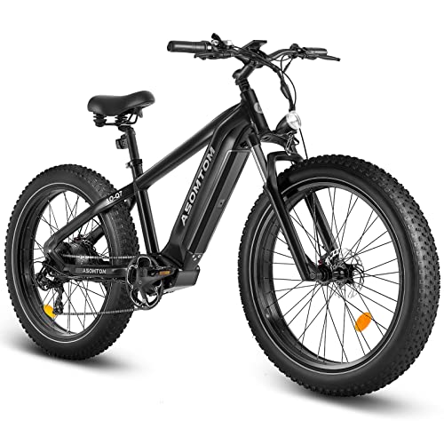 Asomtom Electric Bikes for Adults 750W BAFANG Motor 48V 15Ah Removable Battery 26" Fat Tire Electric Mountain Bike with Shimano 7-Speed e-Bikes with 45-60 Mile Range - UL Certified