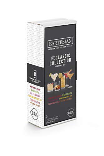 Bartesian The Classic Collection Cocktail Mixer Capsules, Variety Pack of 6 Cocktail Capsules, for Bartesian Premium Cocktail Maker (55350)