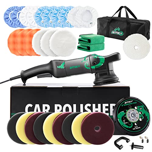 BATOCA Dual Action Polisher, Auto Buffers and Polishers, da Buffer for Car Detailing, 6 Inches and 700w Random Orbital,6 Variable Speed with Polishing Pads for Waxing,Buffing,Sanding