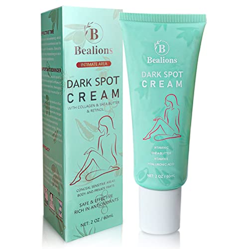 Bealions Dark Spot Cream, Underarm Cream, Instant Result, for Armpit, Knees, Elbows, Moisturizes Dark Area Corrector Cream 2 fl.oz…