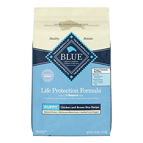 Blue Buffalo Life Protection Formula Natural Puppy Dry Dog Food, Chicken and Brown Rice 30-lb