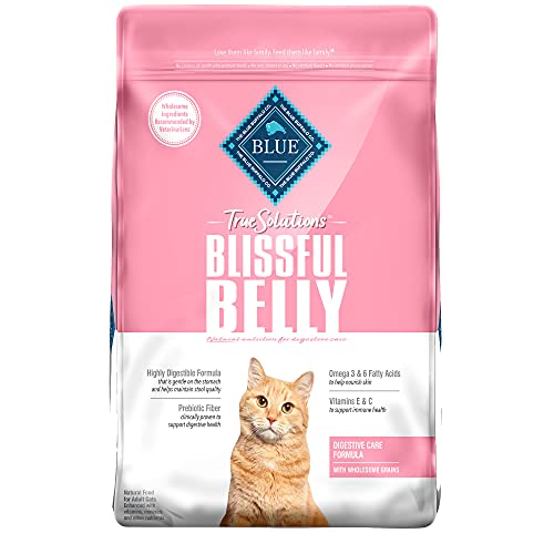 Blue Buffalo True Solutions Blissful Belly Natural Digestive Care Adult Dry Cat Food, Chicken 11-lb