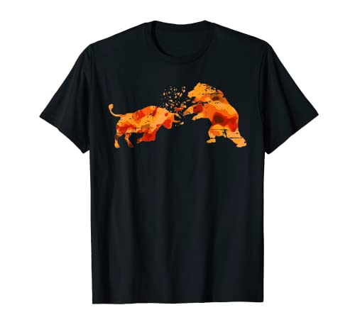 Bull vs Bear Stock Market Investor Trader T-Shirt