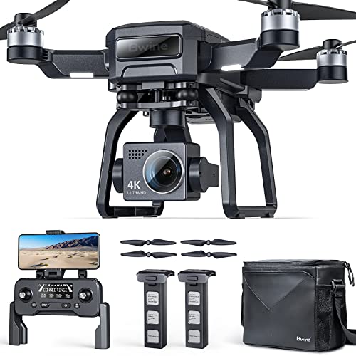 Bwine F7GB2 Drones with Camera for Adults 4K for Night Version, 9800ft Transmission range, 3-Axis Gimbal, 2 Batteries 50 Min Flight Time, GPS Auto Return, Follow Me, Waypoints, Level 6 Wind Resistance
